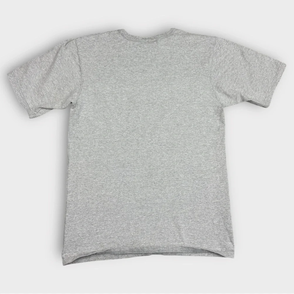 Champion Mens T-Shirt Medium Gray Colorful Graffiti Script Logo Short Sleeve Tee - Picture 2 of 7